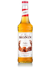 Monin Praline Sirup – fyldig sirup med smag af ristede nødder og karamel, perfekt til kaffe, cocktails og desserter