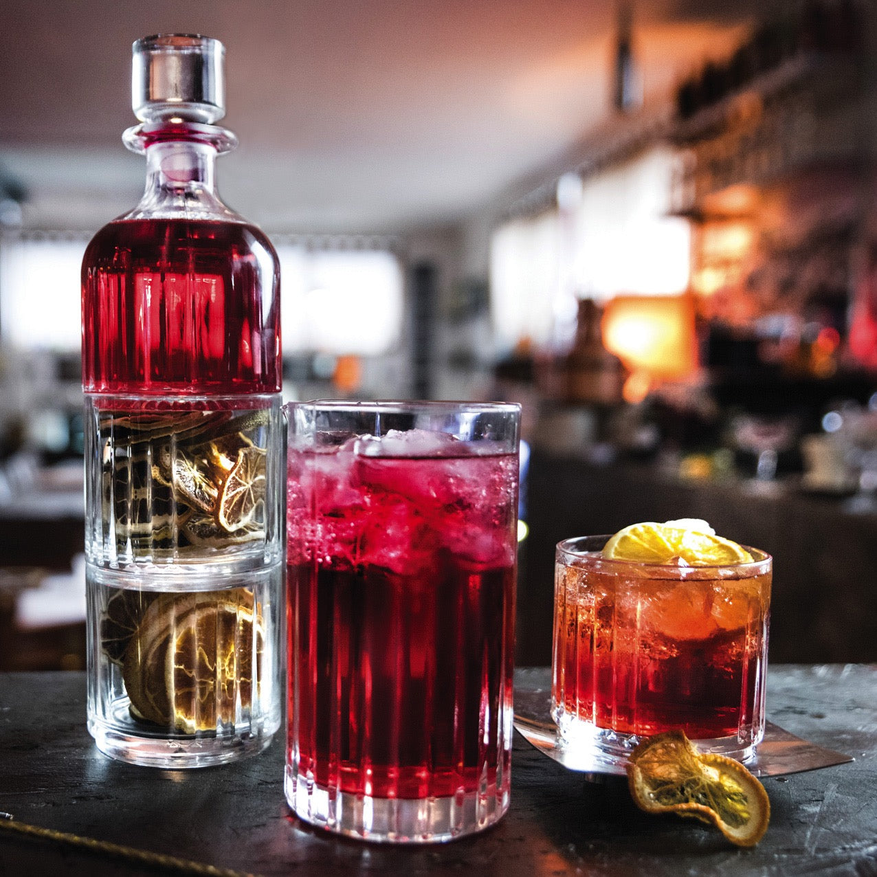 RCR Combo Sæt 1 – stilfuldt glassæt fra RCR, perfekt til servering af drinks og cocktails