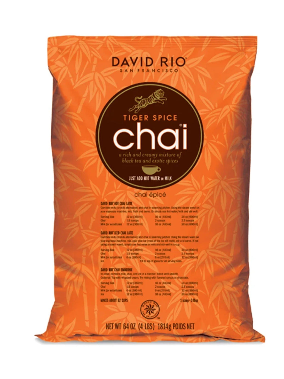 David Rio Tiger Spice Chai til Chai Latte