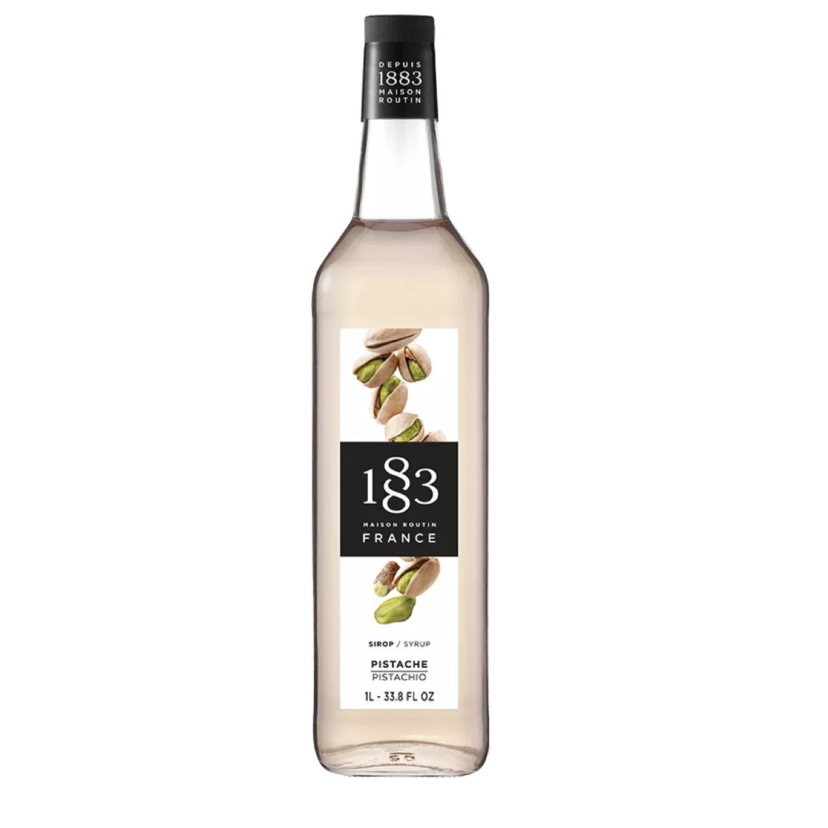 1883 Maison Routin Pistacie sirup i flaske til kaffe, cocktails og desserter