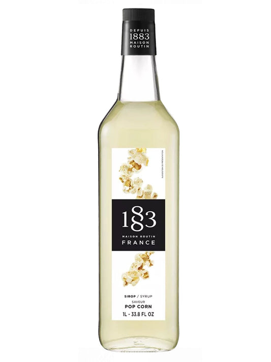 1883 Popcorn Sirup – unik sirup med smagen af sprødt, karamelliseret popcorn, ideel til milkshakes, kaffe og kreative cocktails