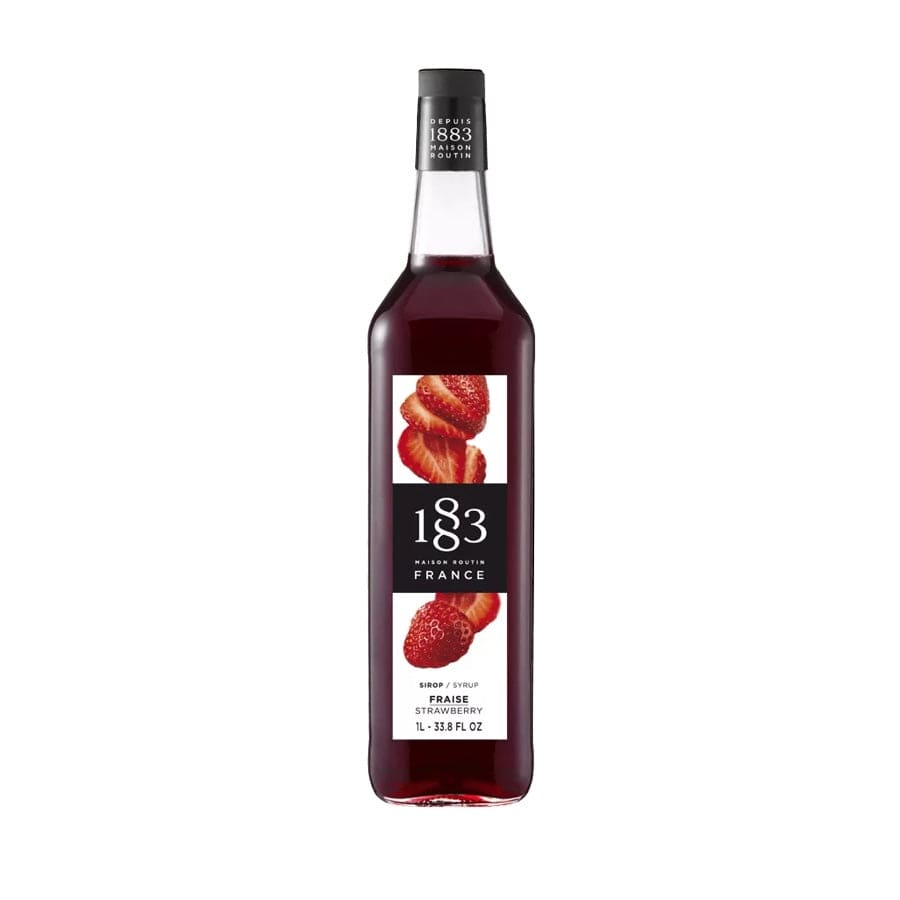 1883 Hindbærsirup – en lækker og intens hindbærsirup, perfekt til cocktails, desserter eller som smagsforstærker i drinks