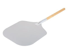 Pizzaspade med ergonomisk træhåndtag til pizzaer.