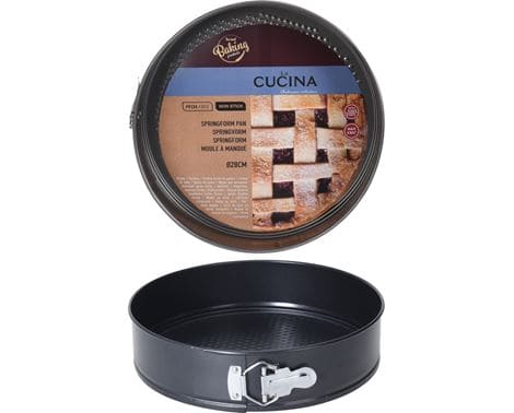 Springform i robust kvalitet – perfekt til bagning af kager og tærter, nem at åbne og lukke med aftagelig bund.