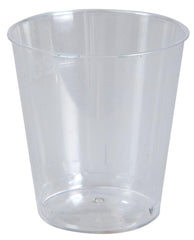 Klar plastkop på 240 ml – robust engangsdrikkeglas i polystyren til kolde og varme drikke