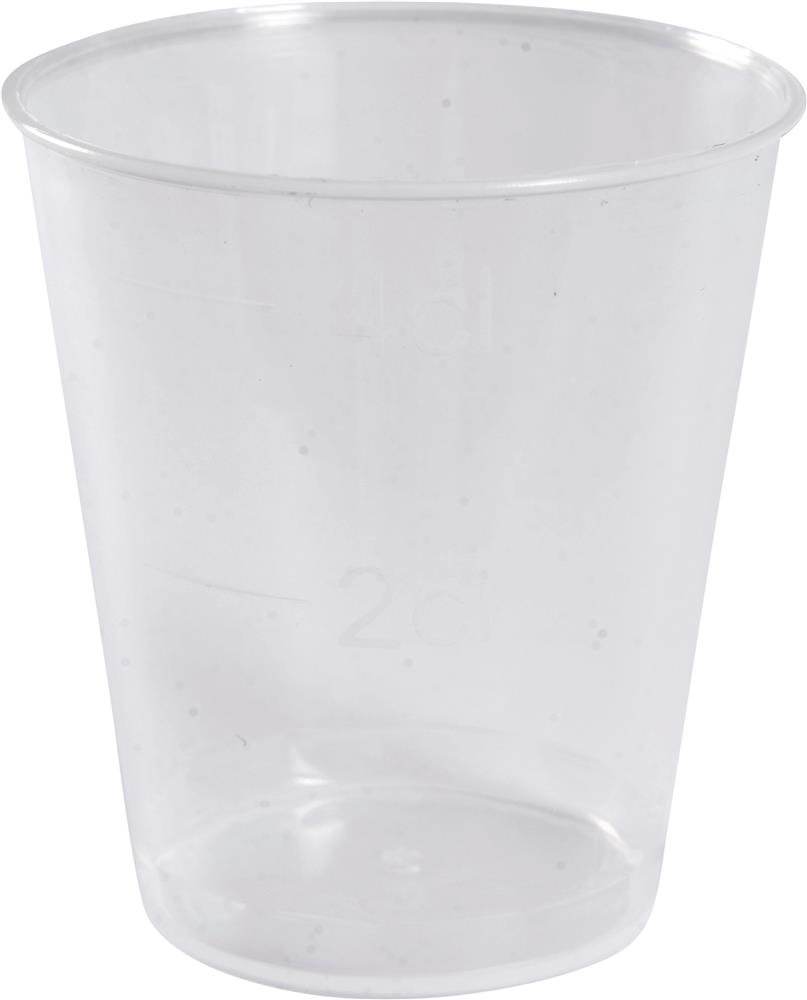 Flergangsshotglas Ø4,4 cm - 50x20 STK.