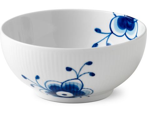 Royal Copenhagen Skål Blå Mega Riflet