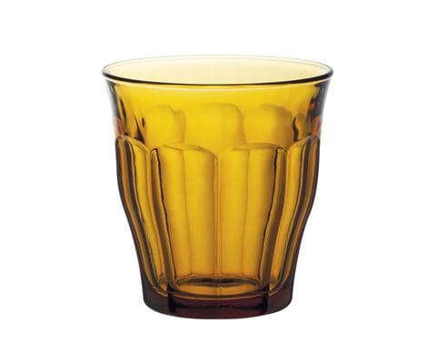 Drikkeglas Hærdet Picardie - 48 ravfarvede glas