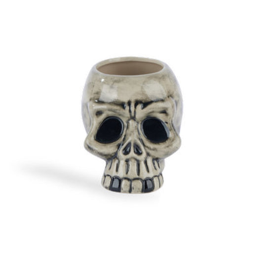 Keramisk skull tiki krus til cocktails og tropiske drinks