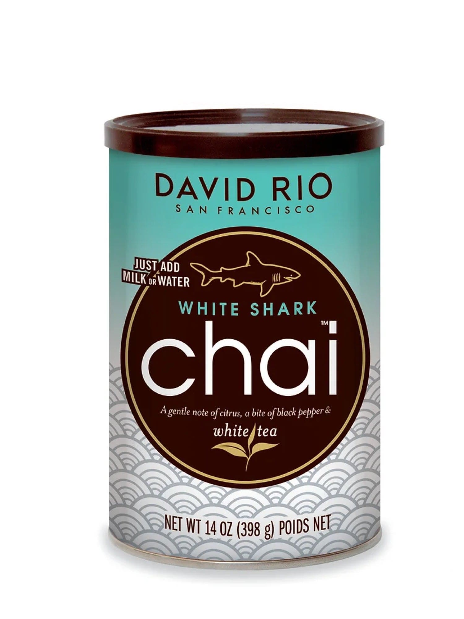 Nyd en mild og aromatisk chai med hvid te med David Rio White Shark Chai, 398g