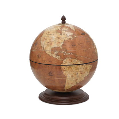 Globusbar Giove Rust – en stilfuld og rustik globusbar med et elegant design, ideel til opbevaring og præsentation af spiritus. Perfekt til at tilføje karakter og funktionalitet til ethvert rum