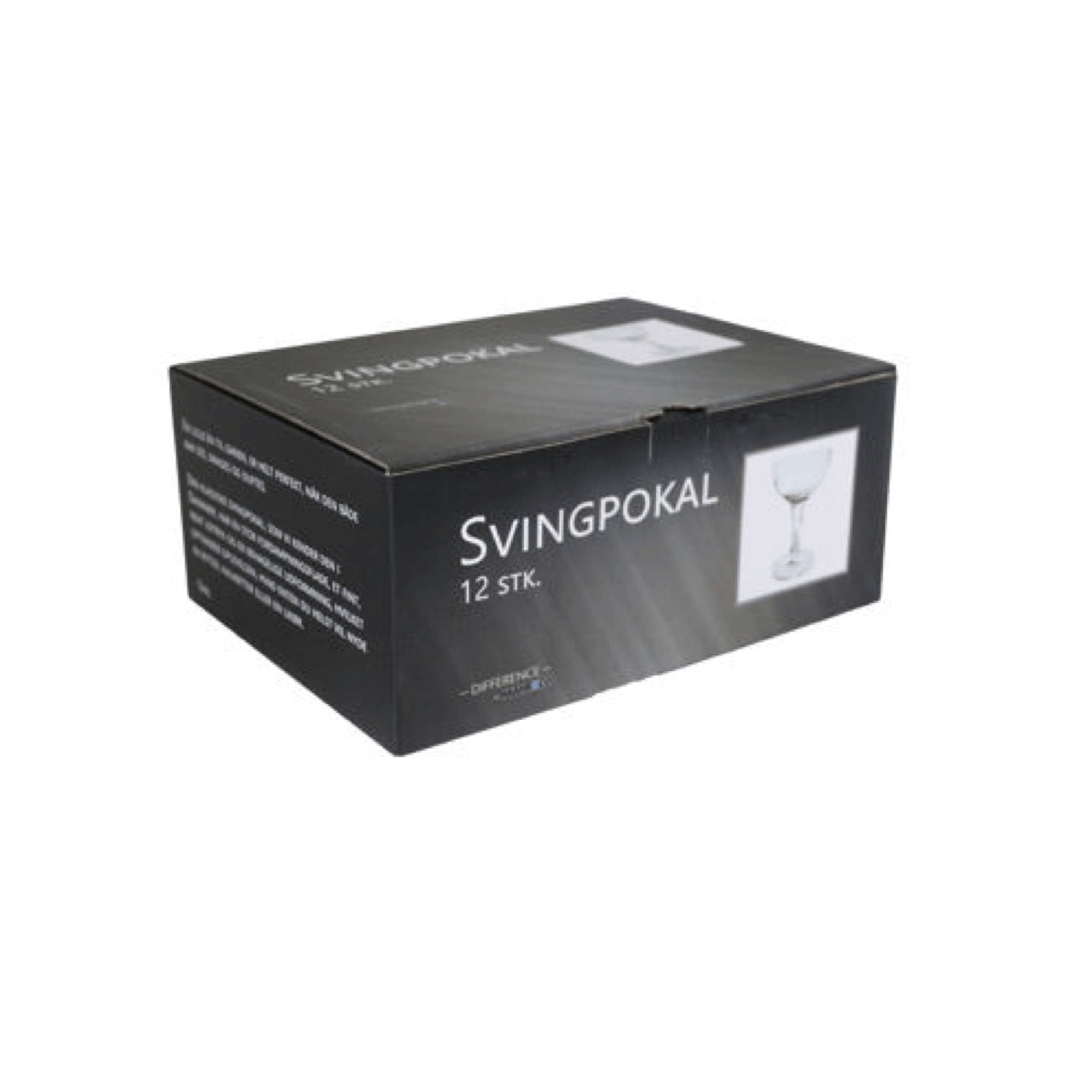 Klassisk svinger snapseglas på fod 4,0