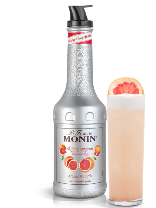 Monin Ruby Grapefruit Sirap – frisk och syrlig sirap med smak av ruby grapefrukt, perfekt för cocktails, läsk och drinkar