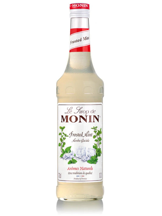 Monin Frostet Mynte sirup – forfriskende sirup med smag af frostet mynte, ideel til at skabe kølige og forfriskende cocktails og drikke