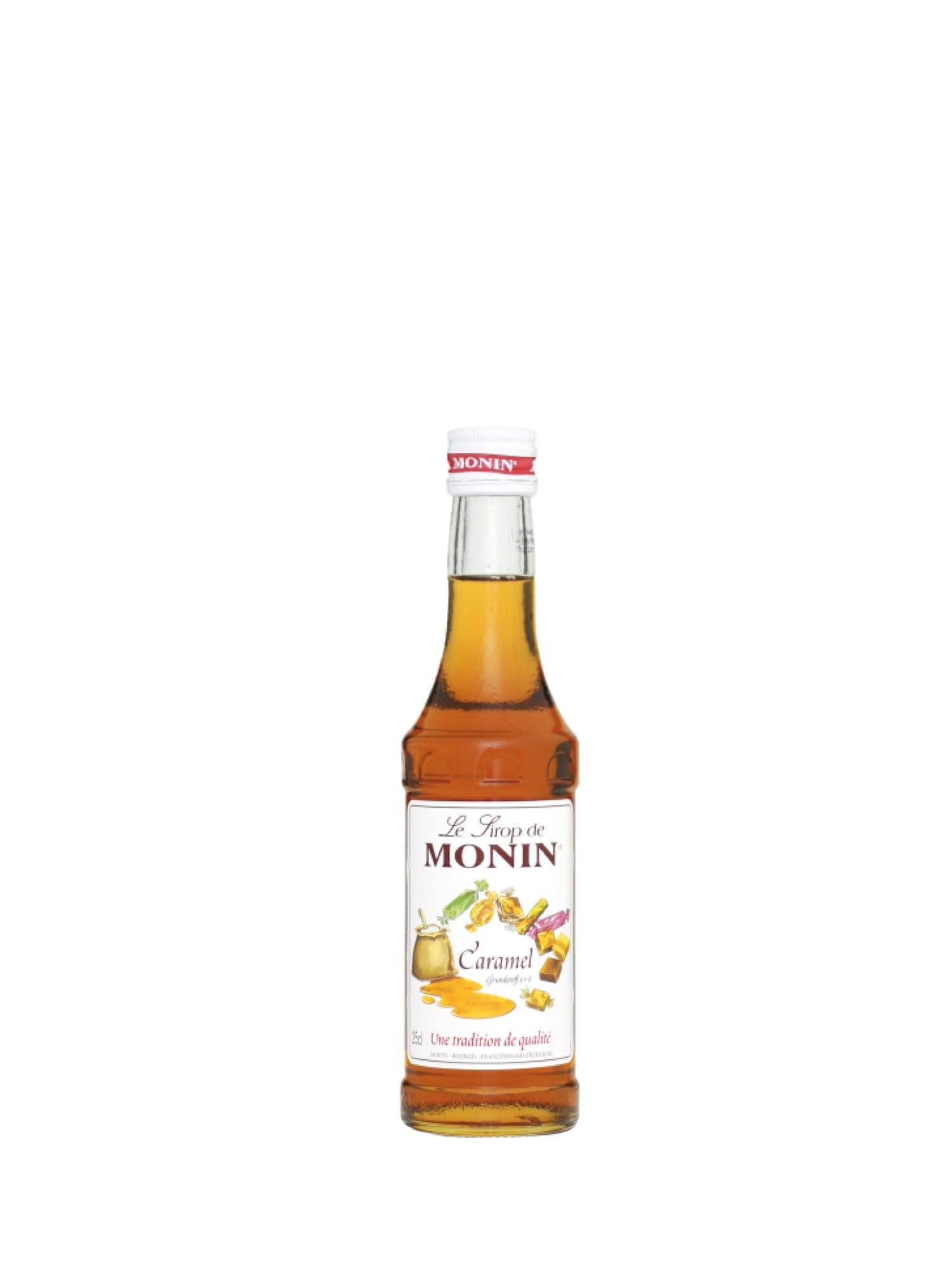 Monin Karamell Sirap – söt och krämig karamellsirap, perfekt för kaffe, cocktails och bakverk