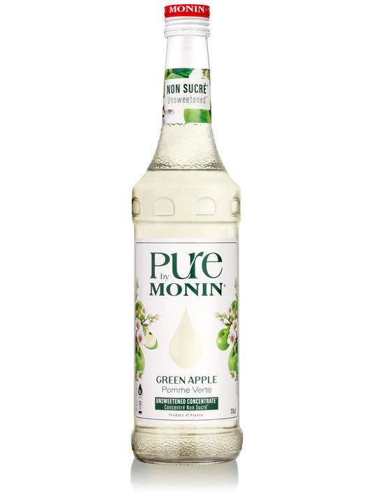 Monin Puré Grøn Æble, perfekt til at tilføje en frisk æblesmag til cocktails og desserter.