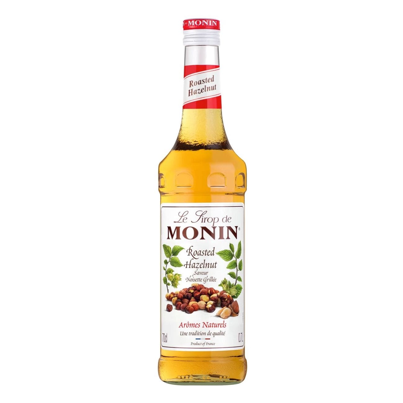 Monin Ristet Hasselnøddesirup – fyldig og ristet hasselnøddesmag, ideel til at skabe velsmagende drinks med en varm og nøddeagtig underton