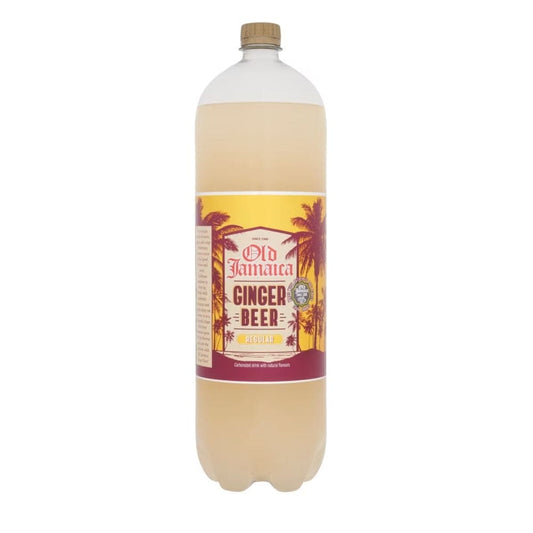 Old Jamaica Ginger Beer 2L PET flaske, ingefærøl i stor størrelse, ideel til cocktails eller som forfriskning