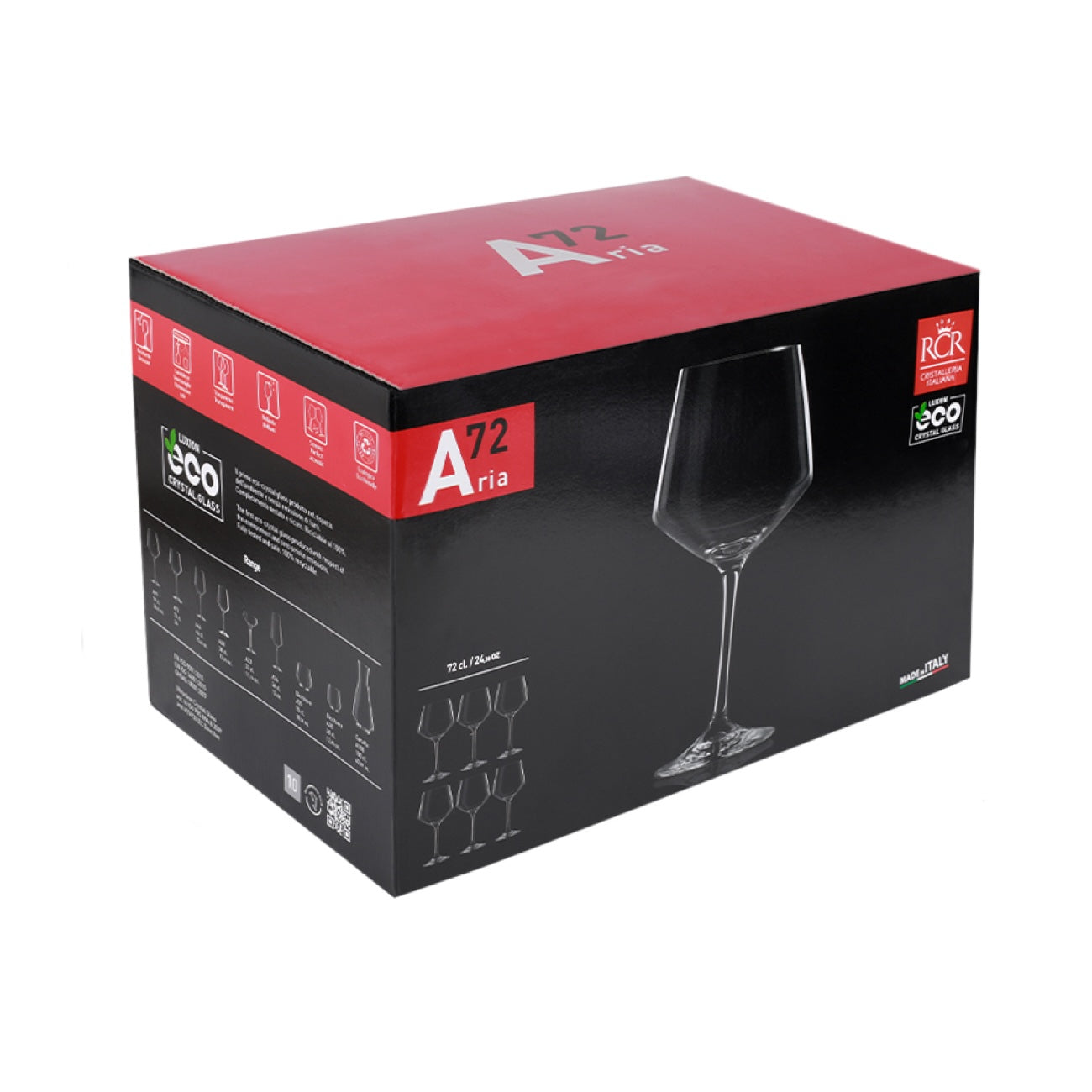 RCR Aria Rødvinsglas 720 ml – 6 stk