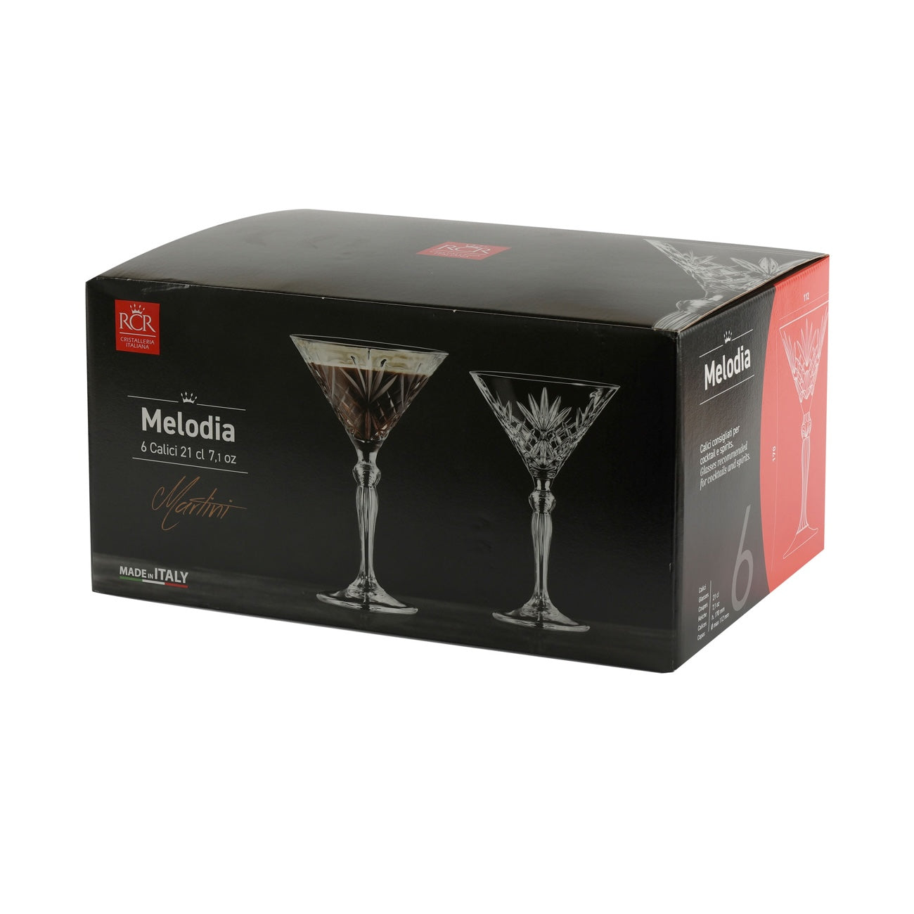 RCR Melodia martinigglas 21 cl 6 stk