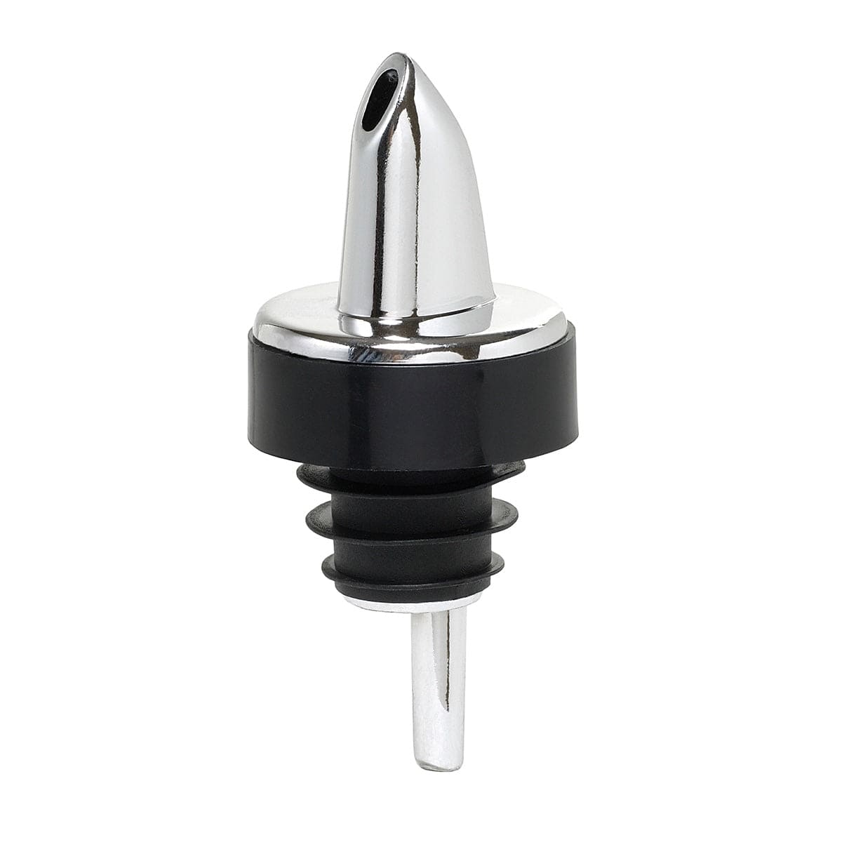 Skænkeprop i krom – klassisk og funktionel hældetud til flasker, ideel til barer og restauranter.