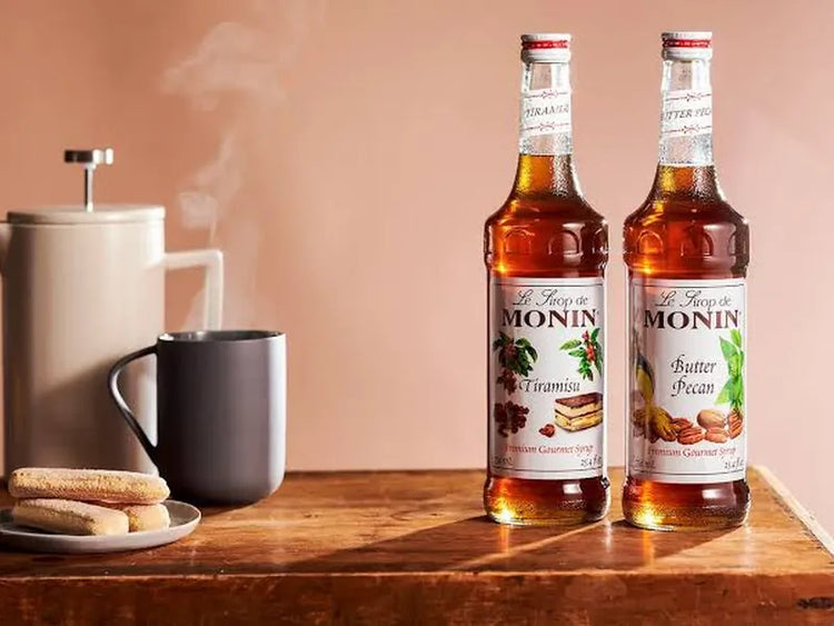 Kaffesirup fra Monin til kaffe og cafédrikke