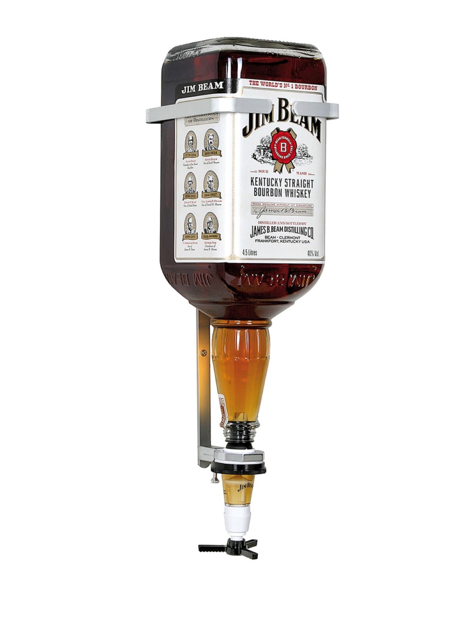 Monter din Square 4.5 liter Jim Beam flaske med denne standard vægbeslag