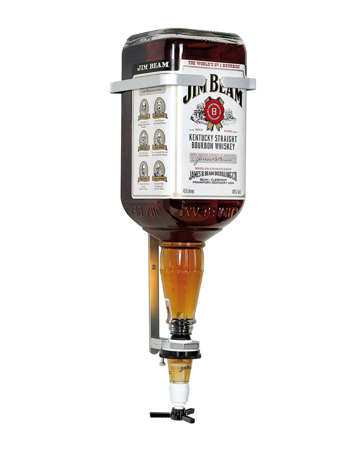Monter din Square 4.5 liter Jim Beam flaske med denne standard vægbeslag