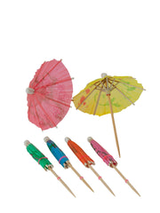 Gør dine cocktails festlige med disse farverige cocktailparaplyer, perfekte til at pynte drink