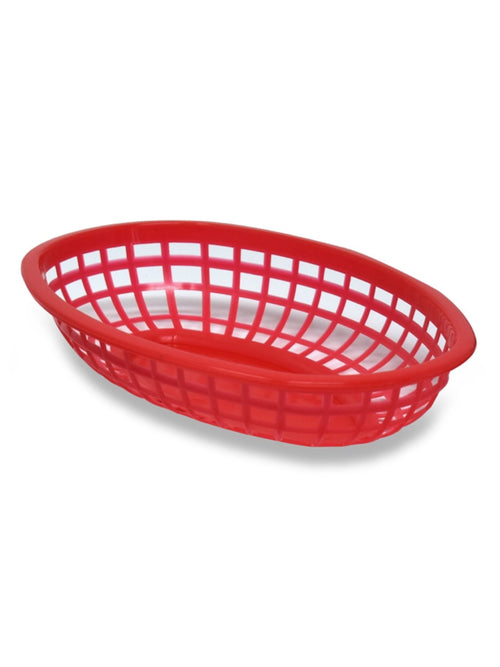 Classic Oval food Basket Red