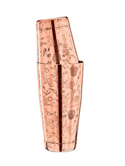 Tilføj et strejf af elegance til dine cocktailblandinger med denne Tiki Copper Boston Shaker Tin