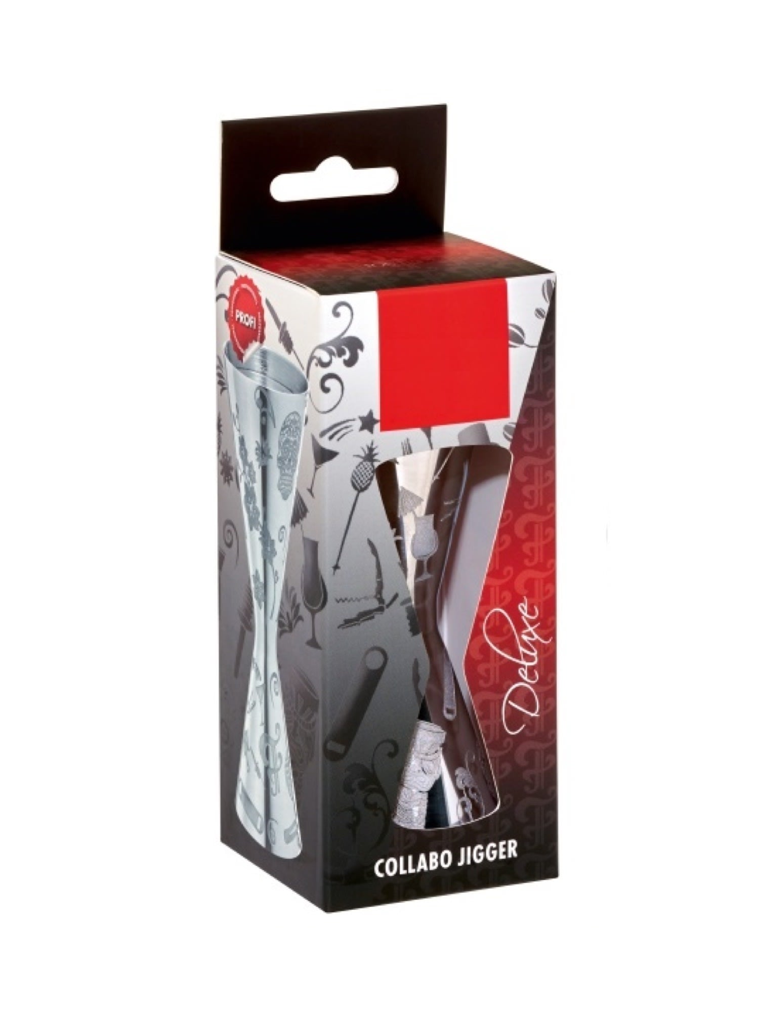 Collabo Classic Jigger - En klassisk jigger med Collabo-logoet, perfekt til præcis måling af spiritus til cocktails.