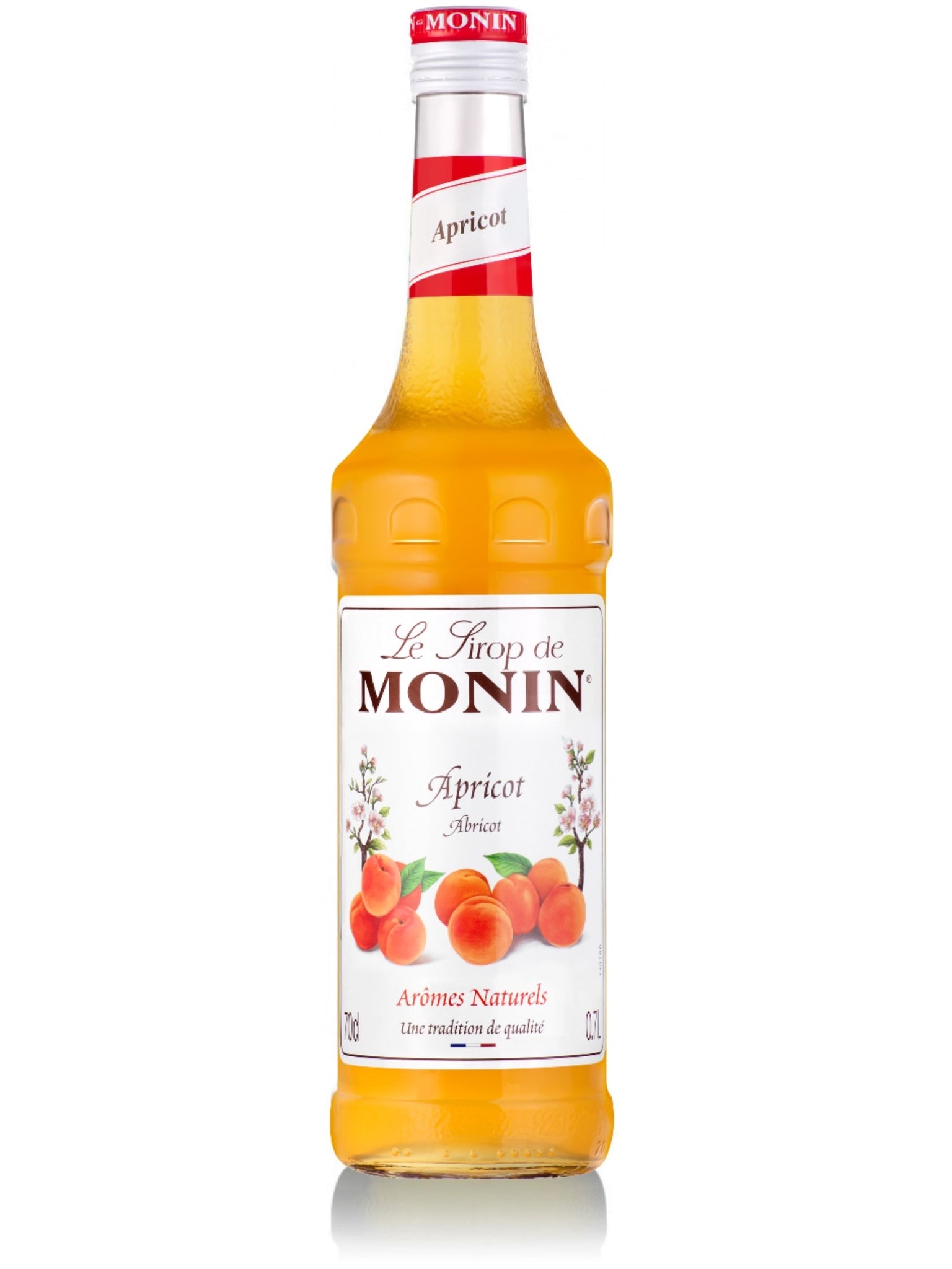 Monin Abrikos Sirup - Tilføj en lækker abrikossmag til dine cocktails og drikkevarer.