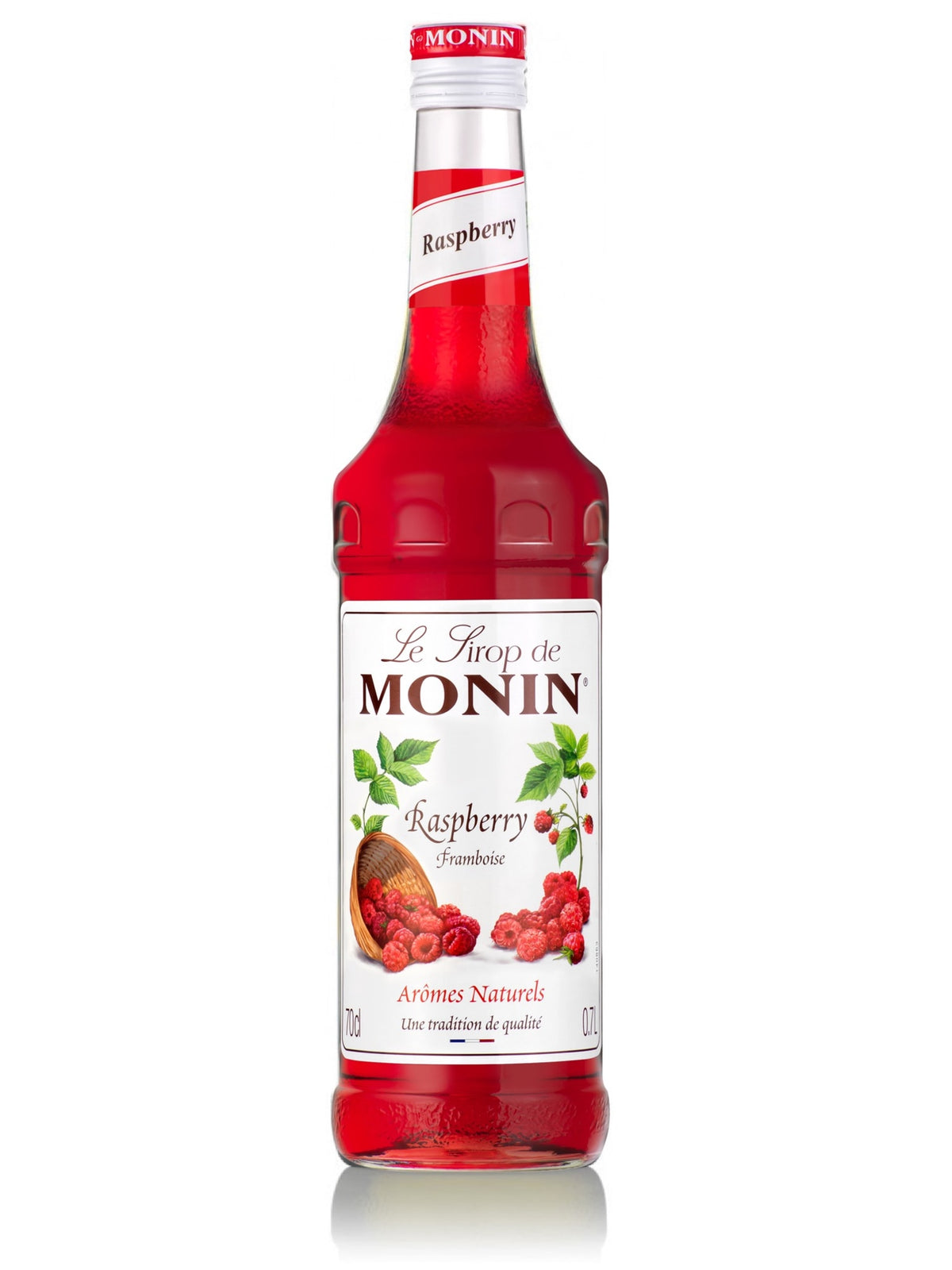 Tilføj en frisk og frugtig smag til dine drinks med Monin Hindbær Sirup