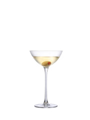Essentielles Coupetini-Glas zum Genießen von Cocktails wie Cosmopolitan, Margarita und Sidecar.