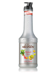 Monin Rabarber Pure - tilføj en frisk og syrlig twist til dine drinks med denne lækre og aromatiske rabarber pure fra Monin