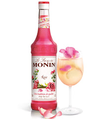 Monin rose sirup drink
