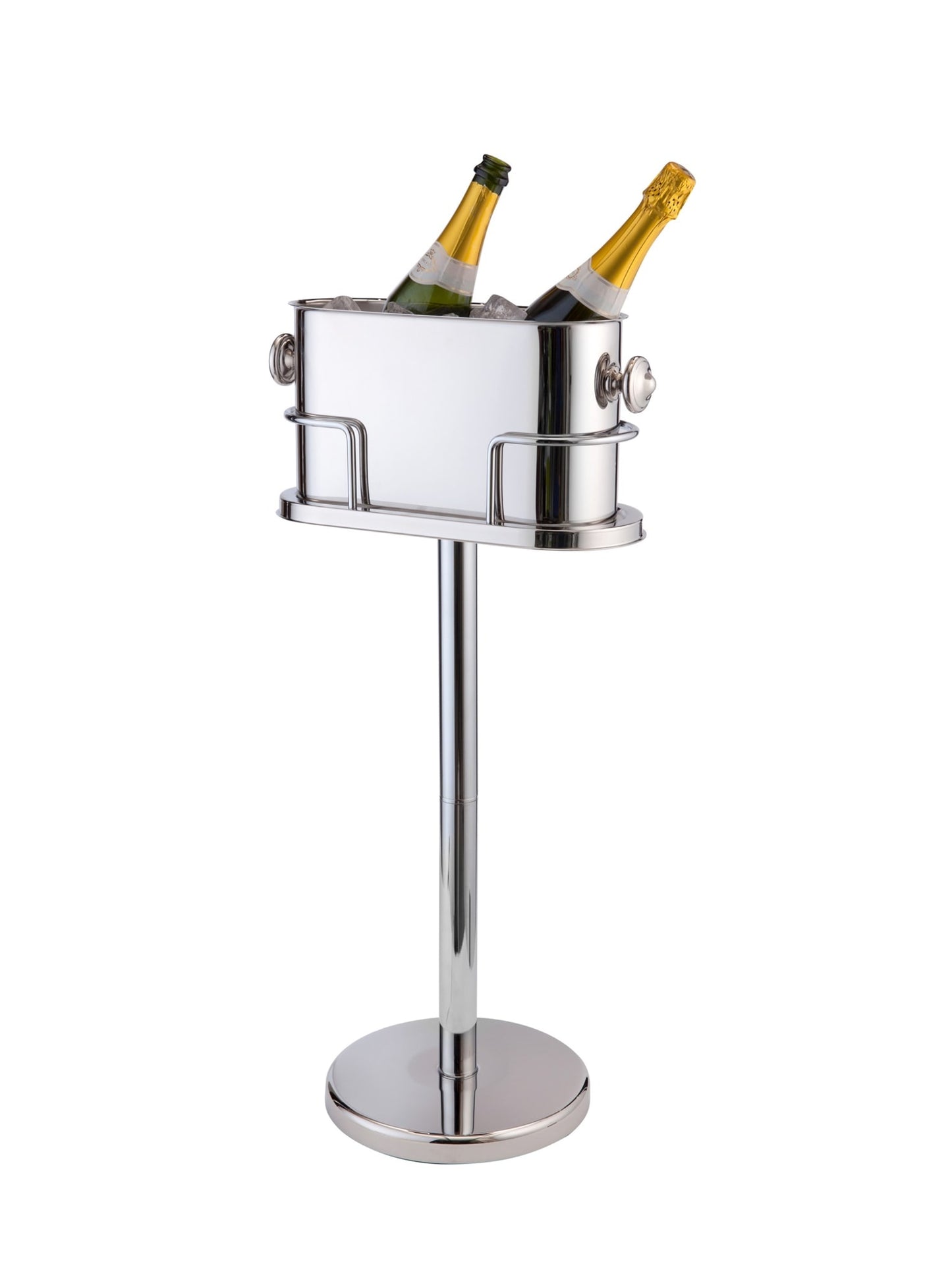 Deluxe dobbelt champagnekøler med stativ - holder dine champagneflasker kølige og præsenterer dem elegant