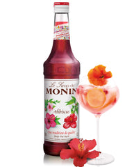 Oplev den søde og syrlige smag af hibiscusblomster med Monin Hibiscus Sirup i dine kreative opskrifter