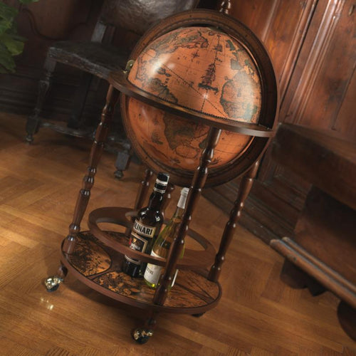 Klassisk globusbar med hjul