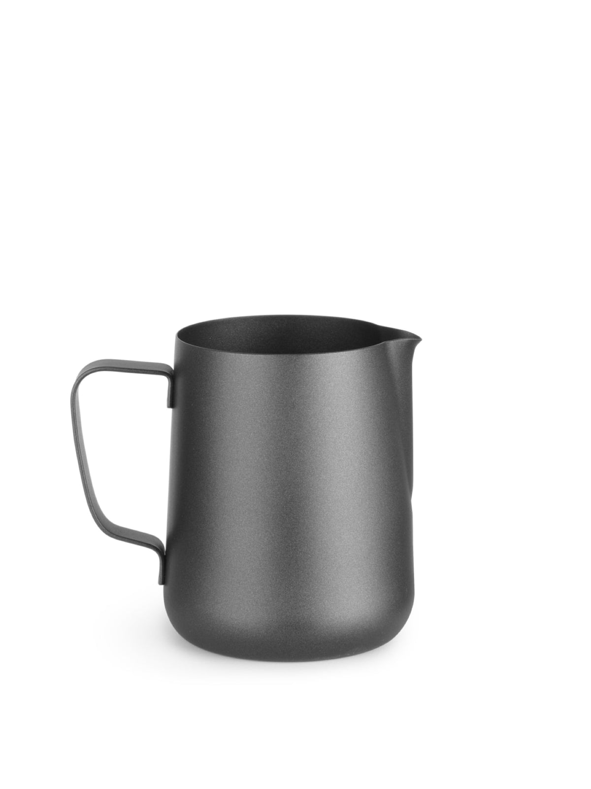 Tilføj den sidste touch til dine kaffedrikke med denne stilfulde sorte skumme kande.