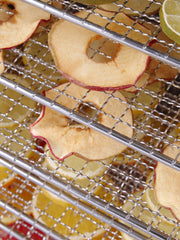 Dry fruits, vegetables, and garnishes with this professional dehydrator with 10 tray