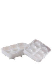 Iskugleform i silikone med seks rum - perfekt til at lave store og runde iskugler derhjemme.