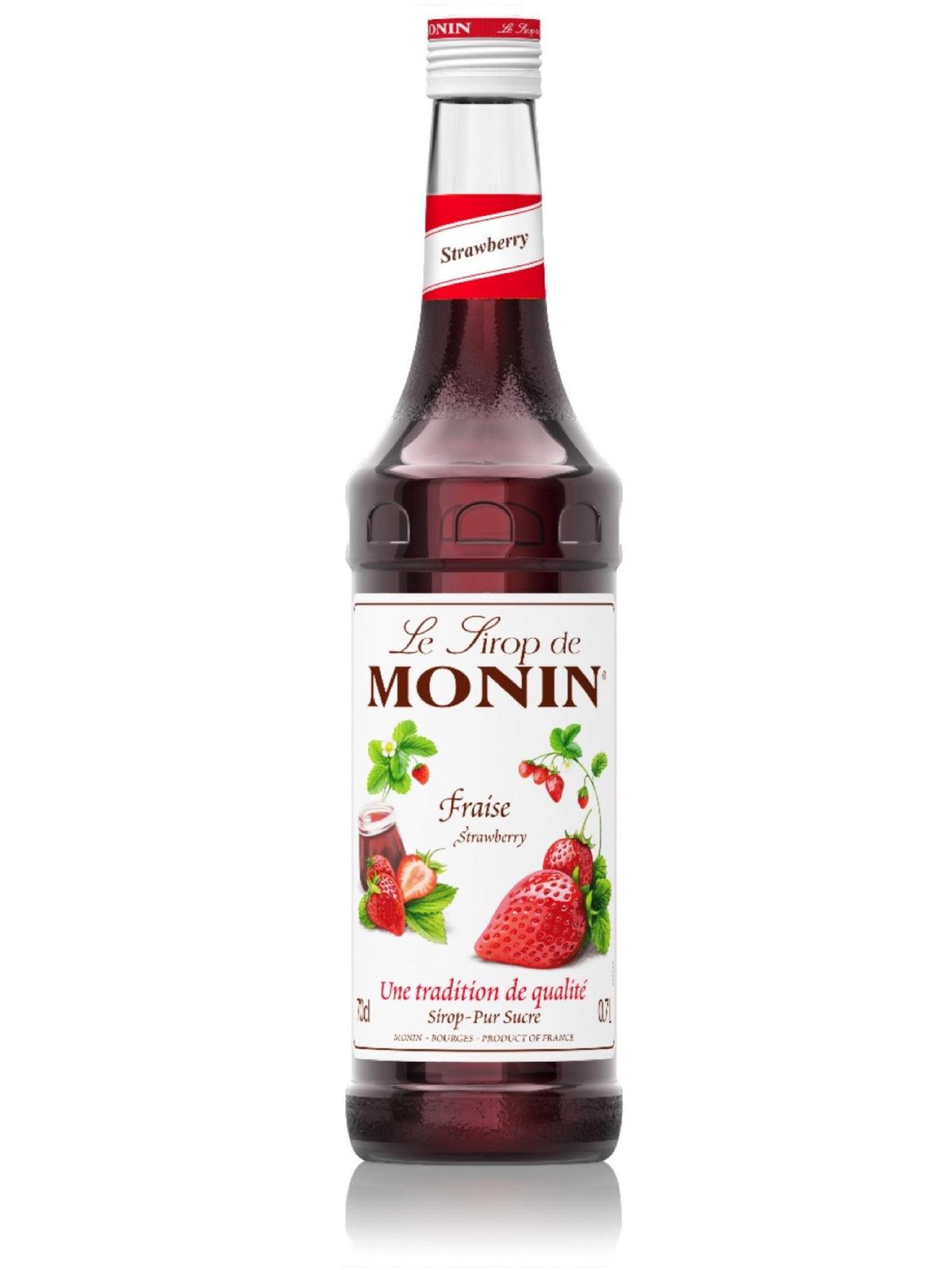 Tilføj en frisk og sød smag til dine drinks og cocktails med Monin Jordbær Siru