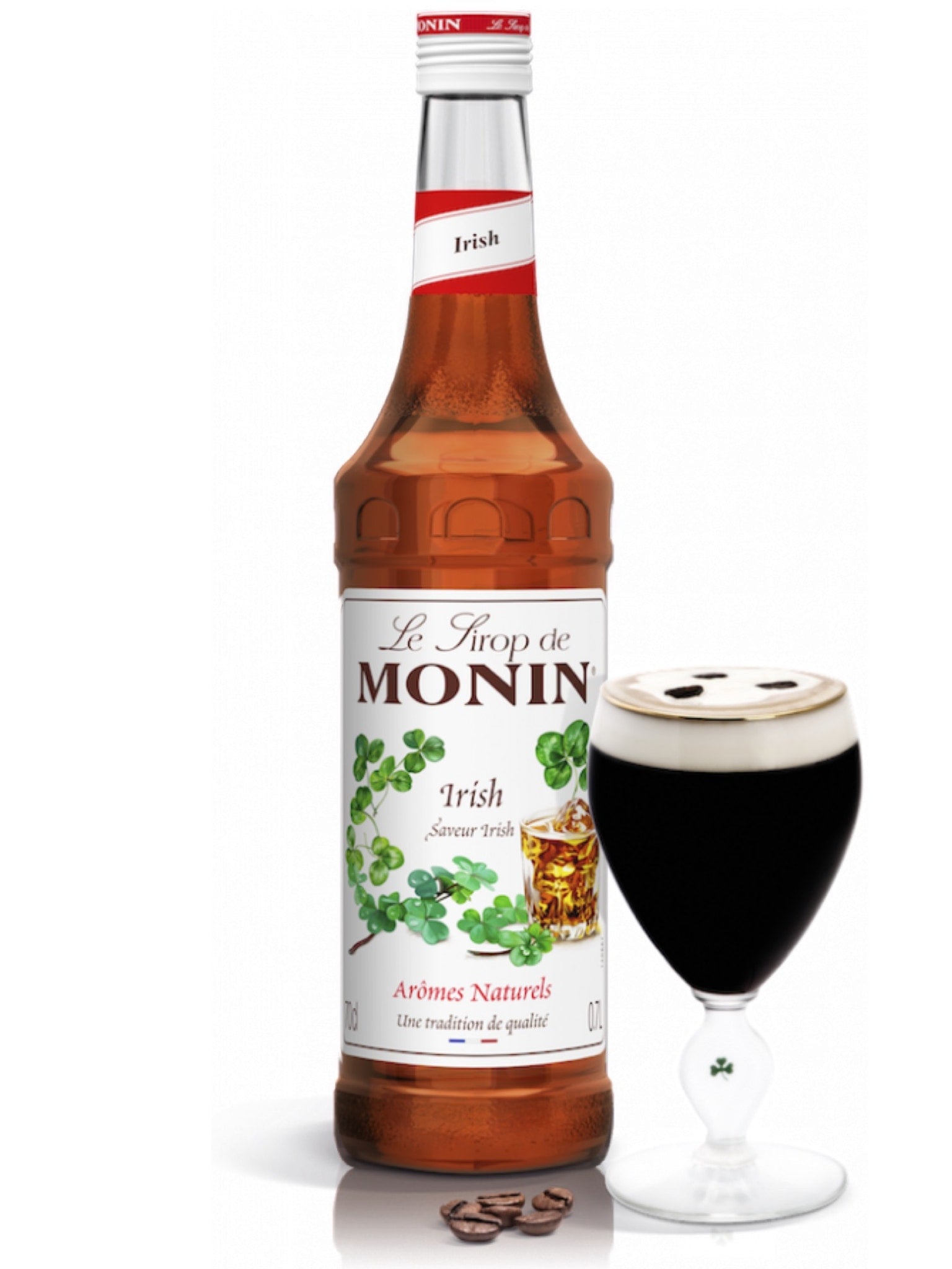 Gør dine drinks mere eksotiske med en skvæt af Monin Irish Coffee Cream Siru